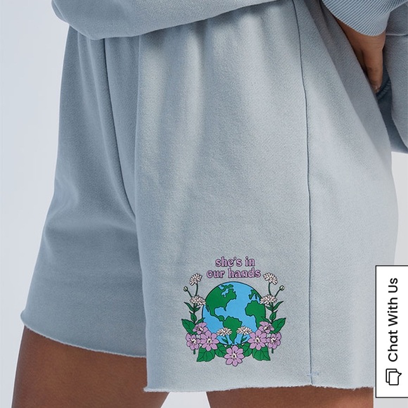 NWT Baby Blue Sweat shorts - Picture 2 of 5